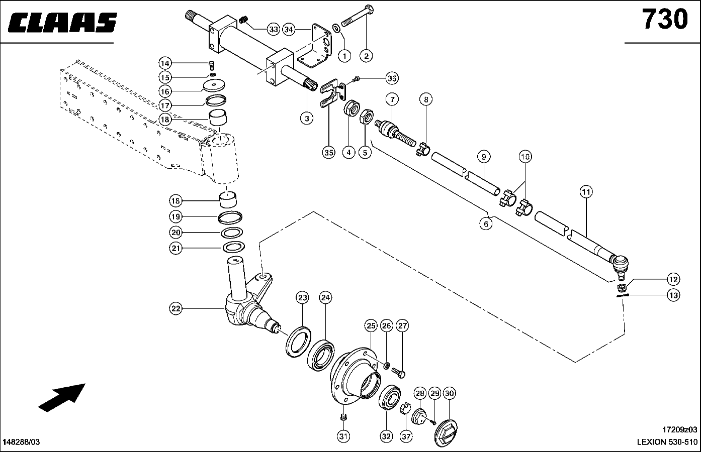 LEXION - LENKACHSE; UNIVERSAL