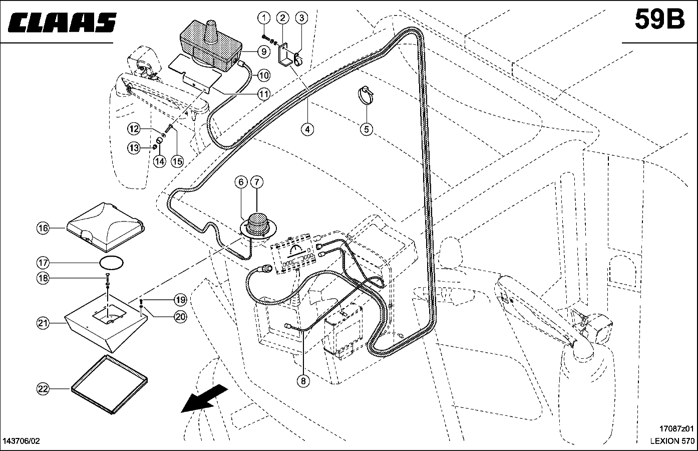 LEXION - GPS-EMPFAENGER / GPS-ANTENNE