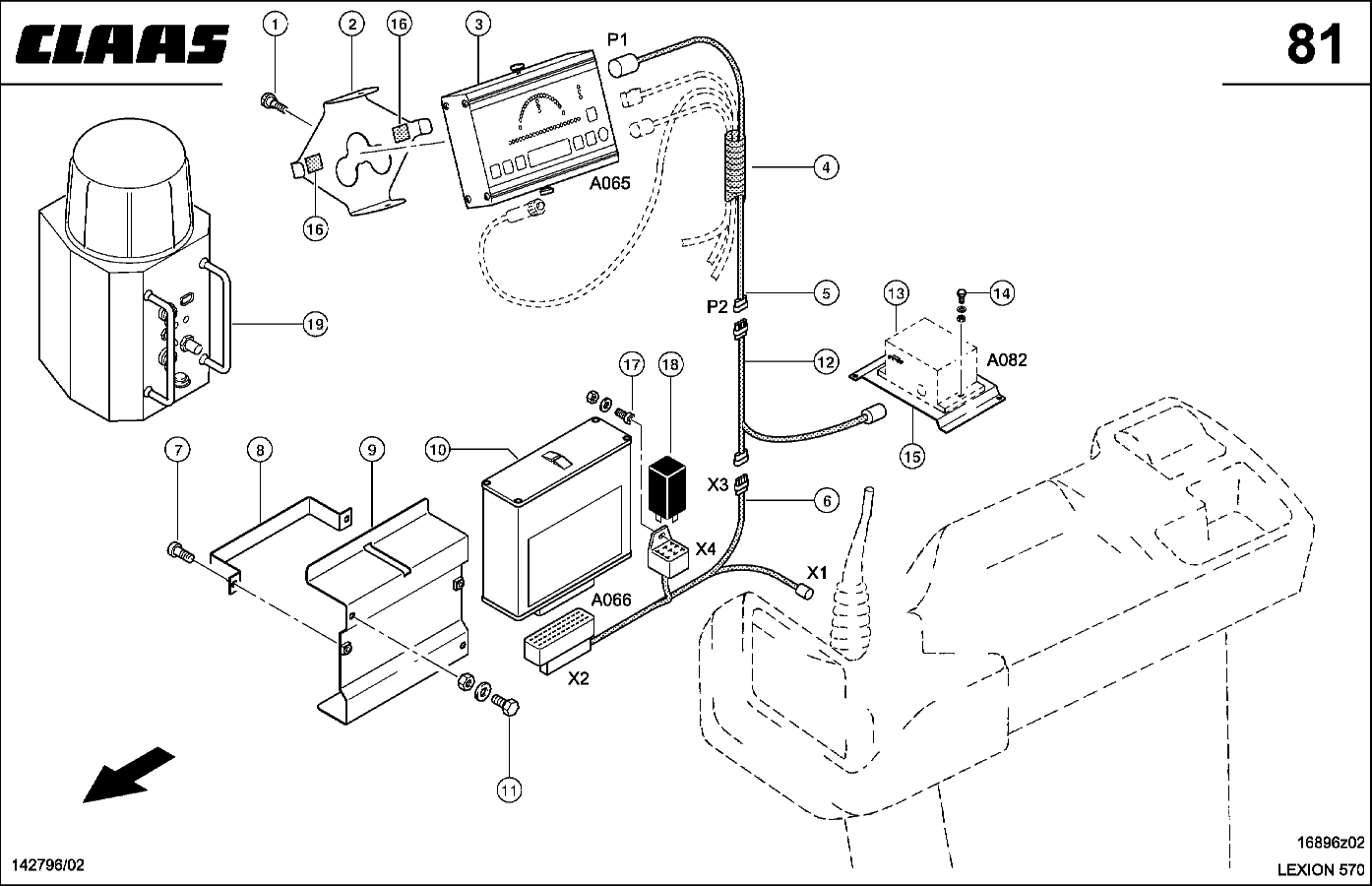 LEXION - MONITOR; OUTBACK GPS LENKUNG