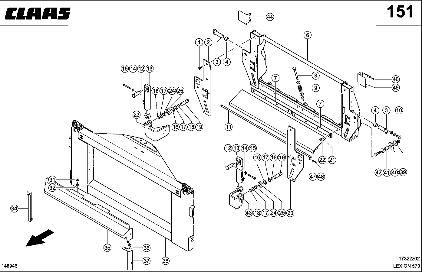 LEXION - HP-SCHWENKRAHMEN UND ADAPTER