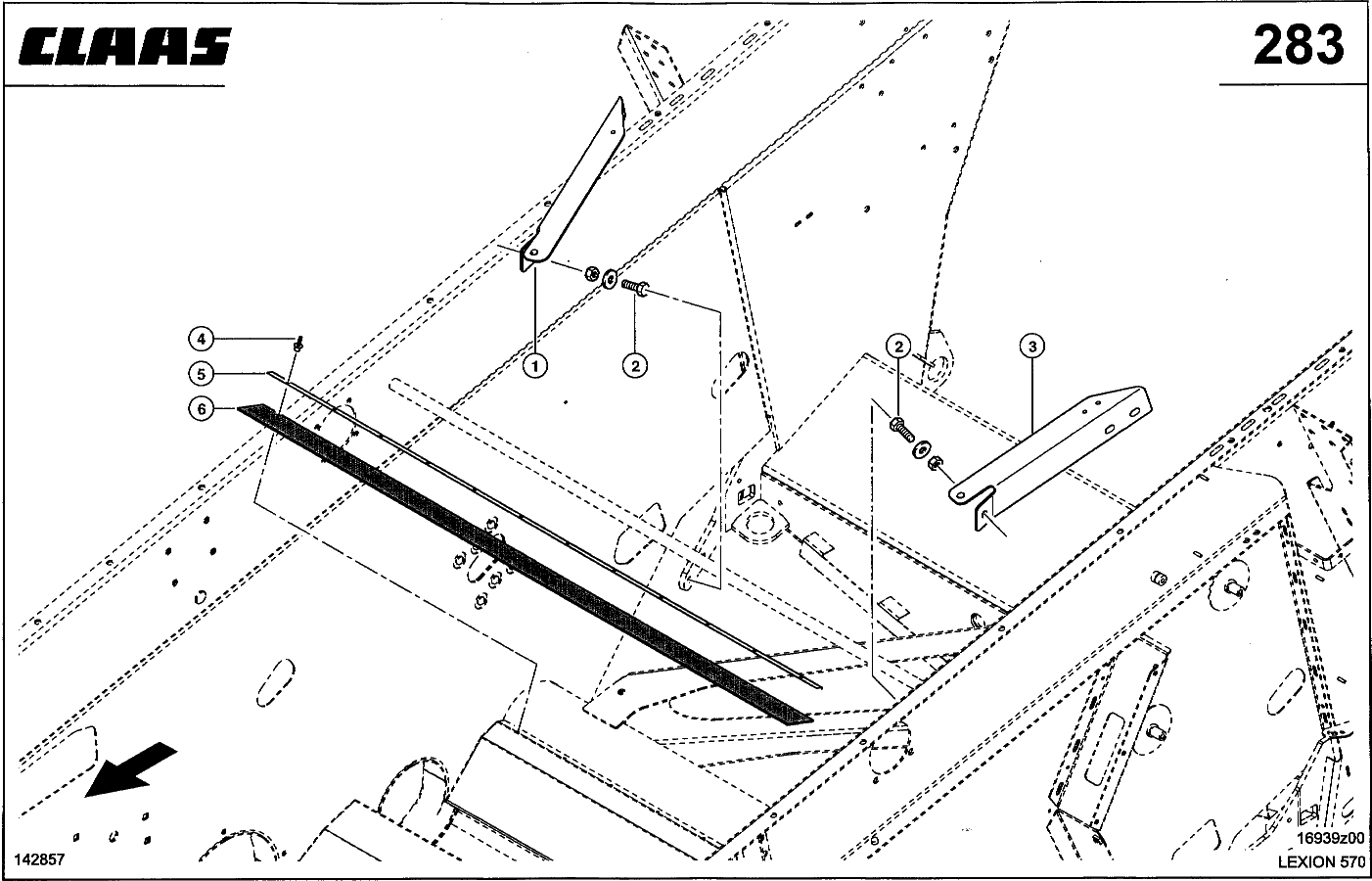 LEXION - UNTERBAU; ANBAUTEILE