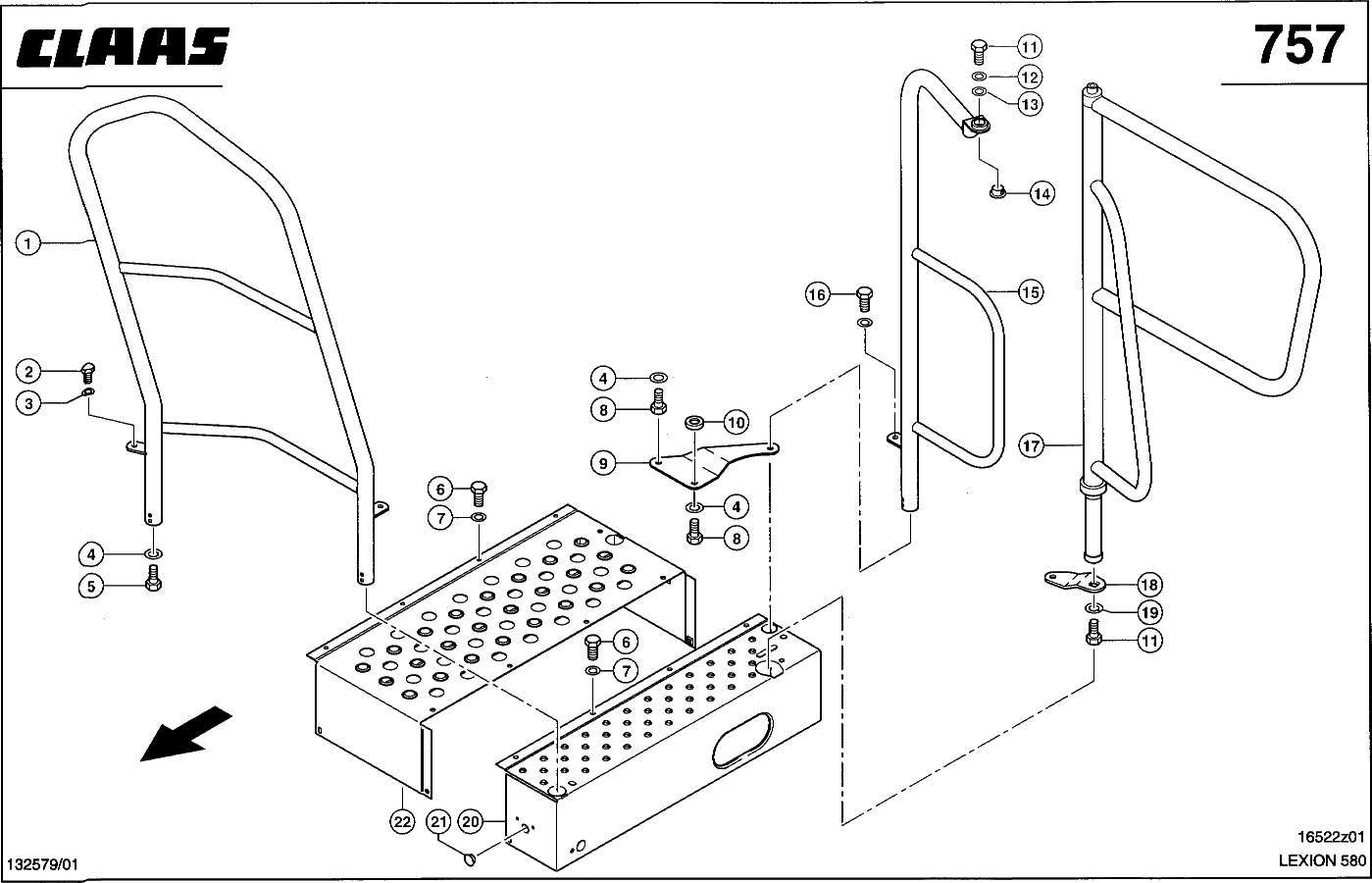 LEXION - VERBREITERUNG MIT GELAENDER (412 MM)