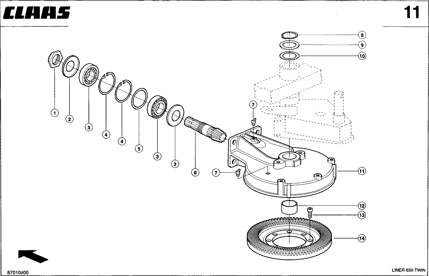 LINER - GETRIEBE, HINTEN