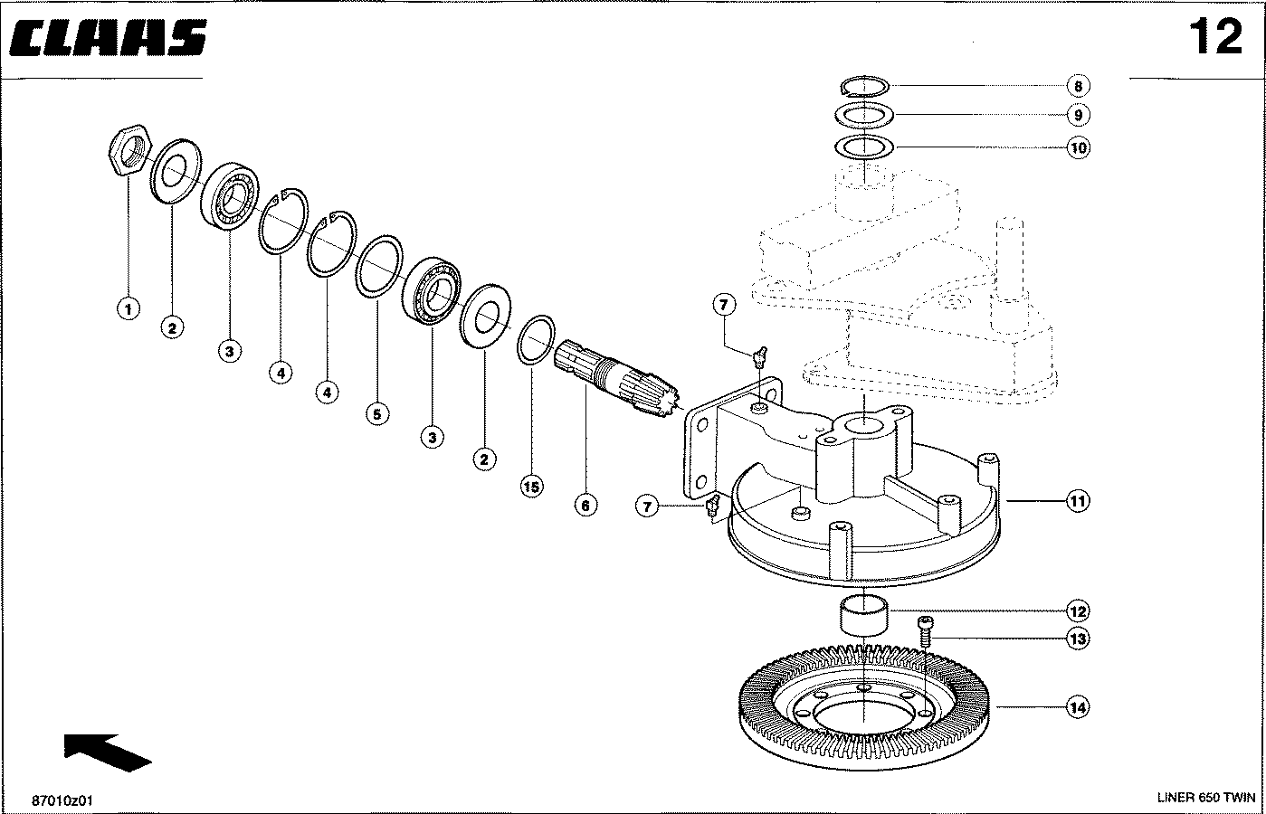 LINER - GETRIEBE, HINTEN