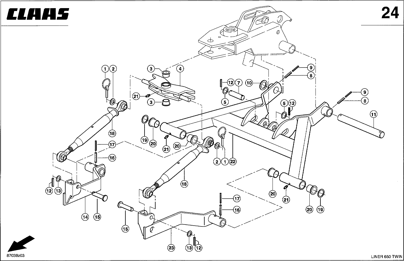 LINER - FAHRWERK, HINTEN