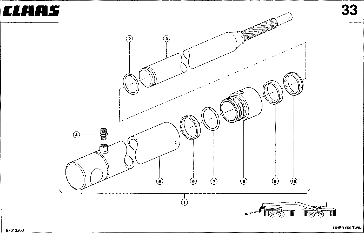 LINER - HYDRAULIKZYLINDER - DEICHSEL