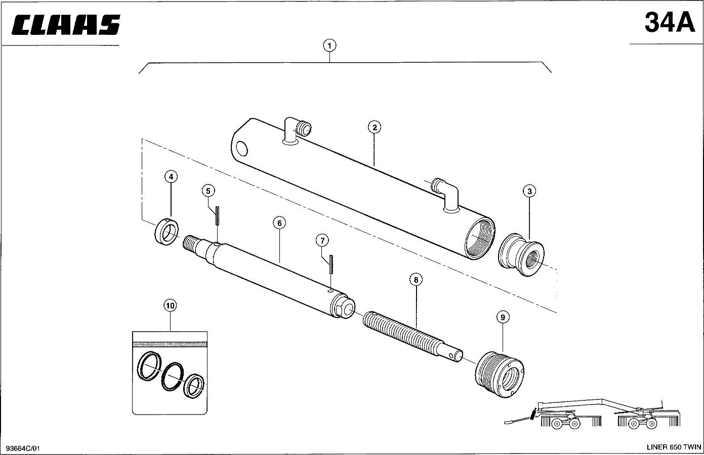 LINER - HYDRAULIKZYLINDER - DEICHSEL