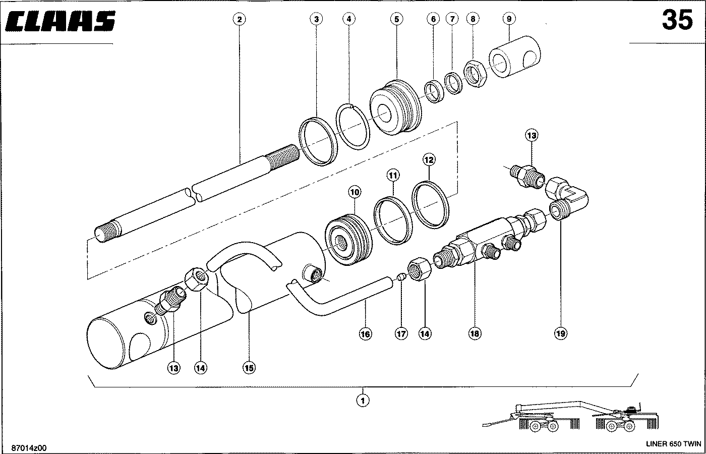 LINER - HYDRAULIKZYLINDER - KREISELSTELLUNG