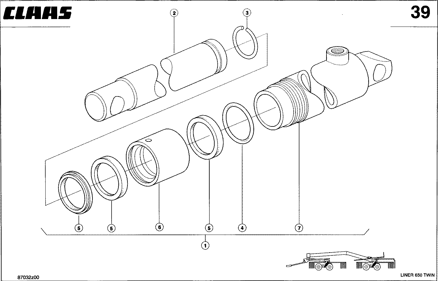 LINER - HYDRAULIKZYLINDER - FAHRWERK