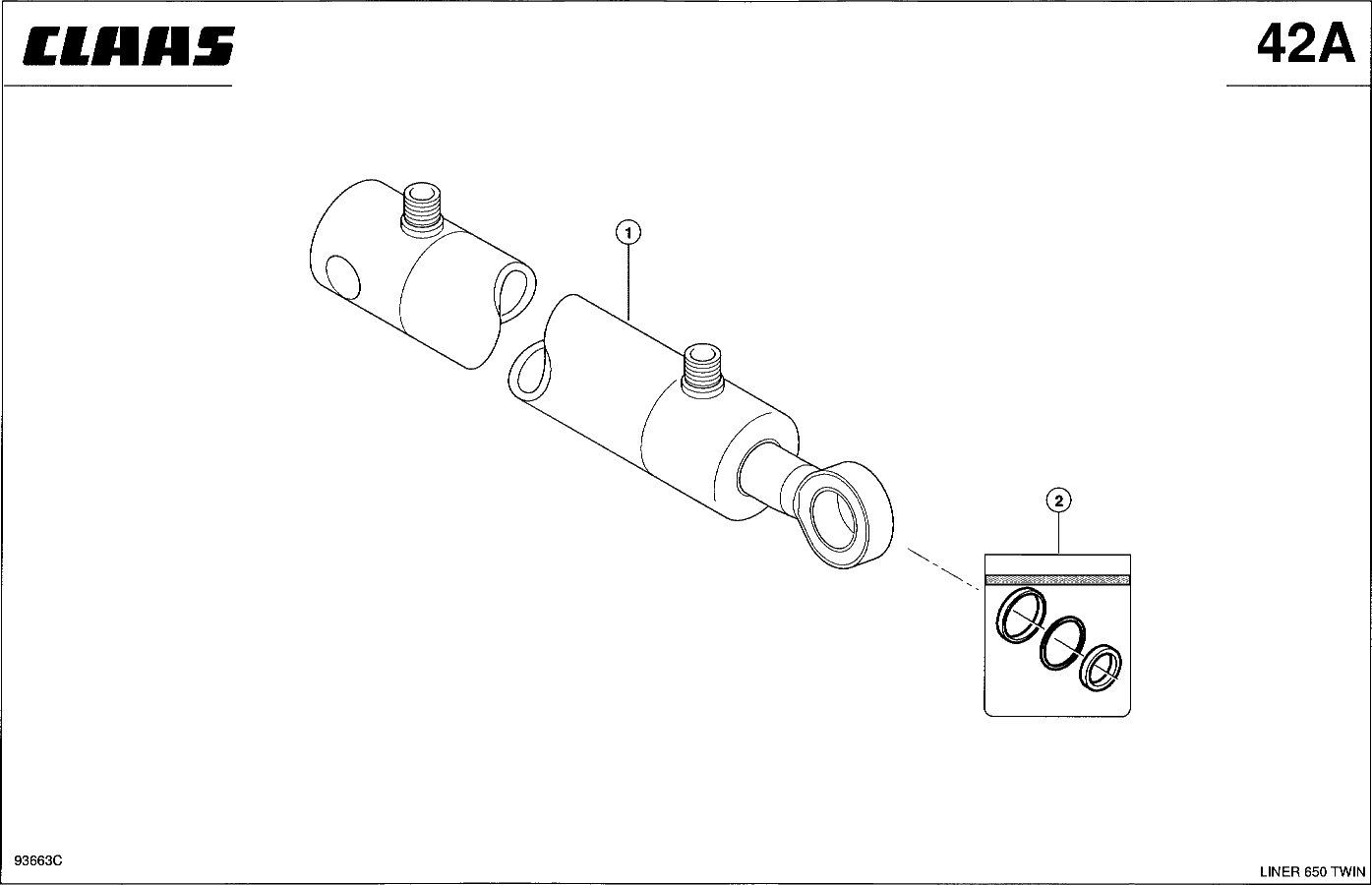 LINER - HYDRAULIKZYLINDER - SCHWADTUCH