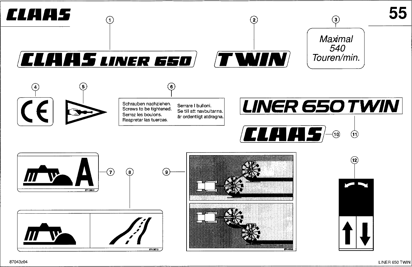 LINER - ПРЕДУПРЕЖДАЮЩИЕ СИМВОЛЫ