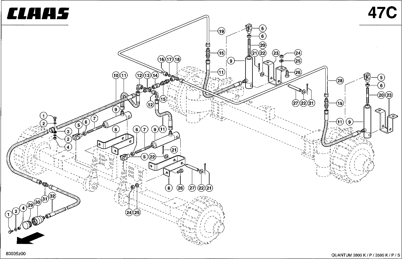 QUANTUM - HYDRAULISCHE BREMSE 2-FACH/LENKACHSE