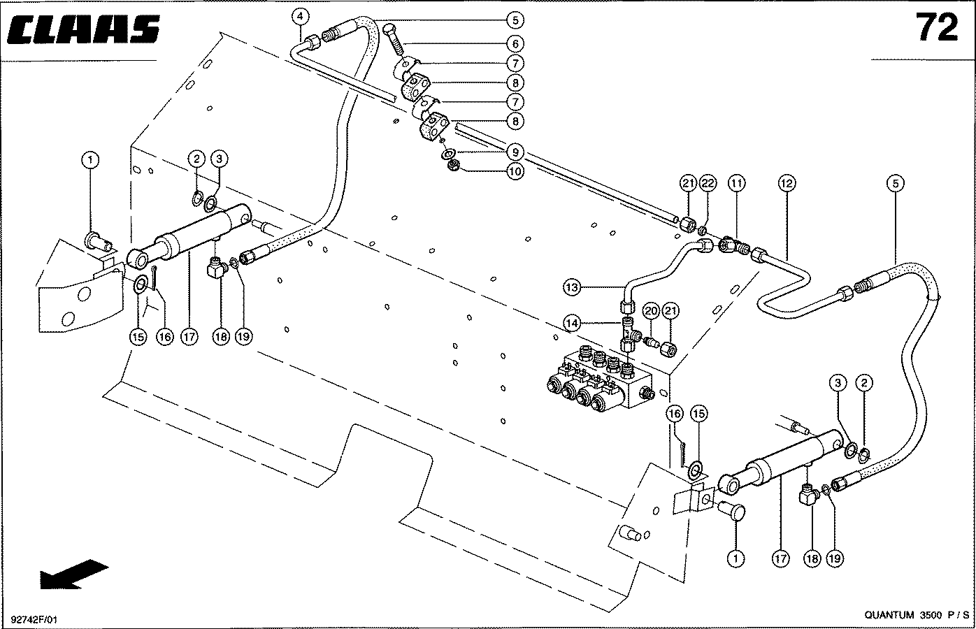 QUANTUM - HYDRAULIK FUER PICKUP 3800 P / 3500 P/S