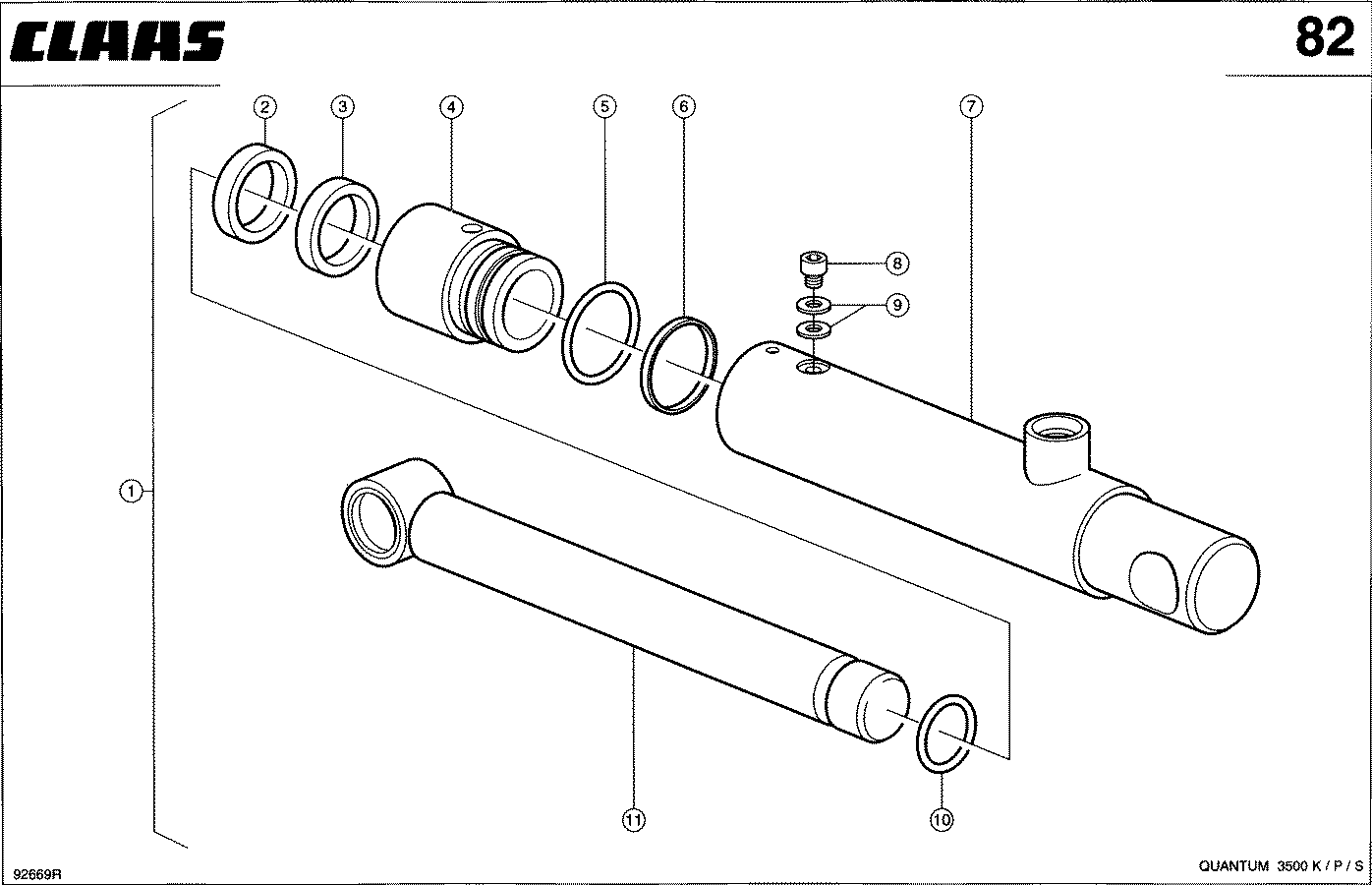 QUANTUM - HYDRAULIKZYL. FUER PICKUP - AUSHEBUNG