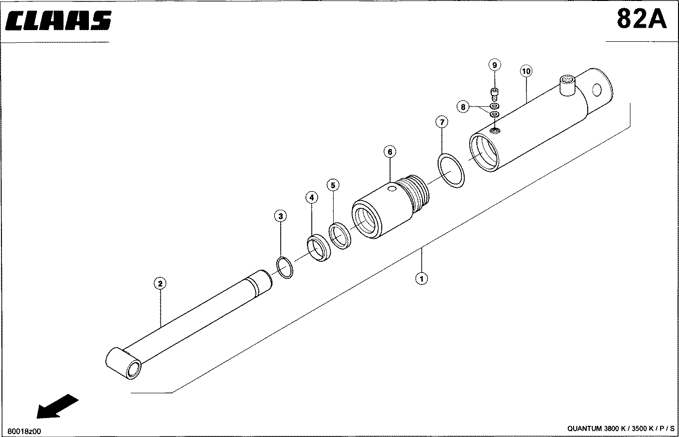 QUANTUM - HYDRAULIKZYL. FUER PICKUP - AUSHEBUNG