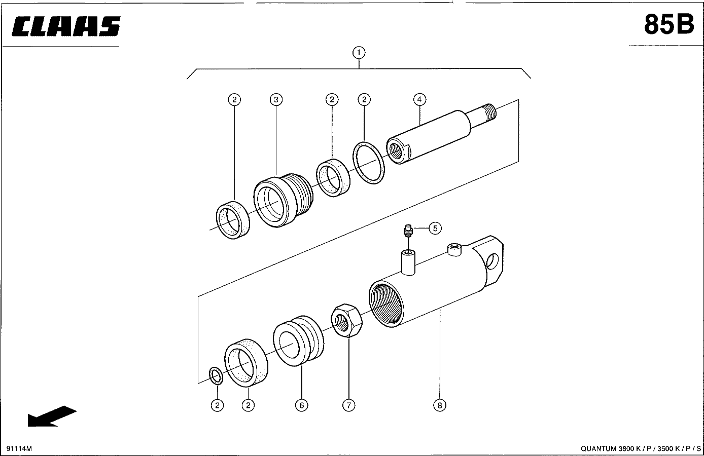 QUANTUM - HYDRAULIKZYLINDER ZUGDEICHSEL