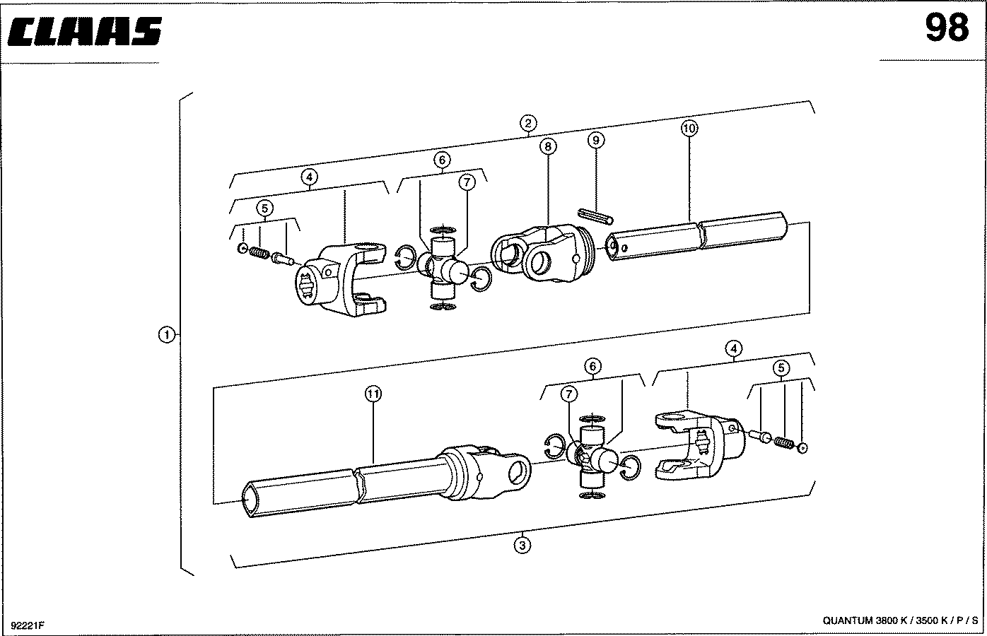 QUANTUM - GELENKWELLE 1 3/8" (6)