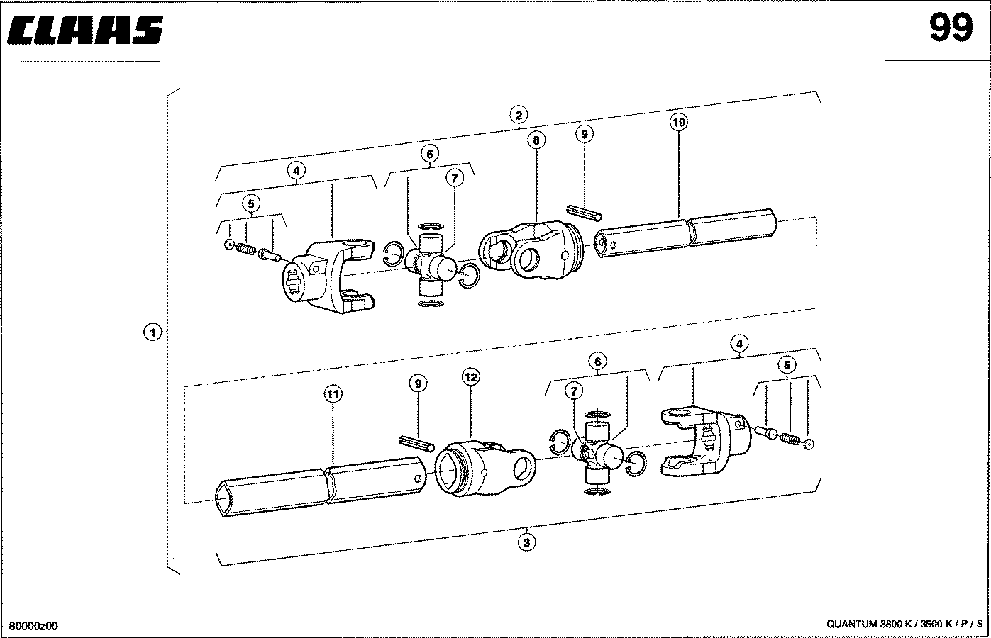 QUANTUM - GELENKWELLE 1 3/8" (6)