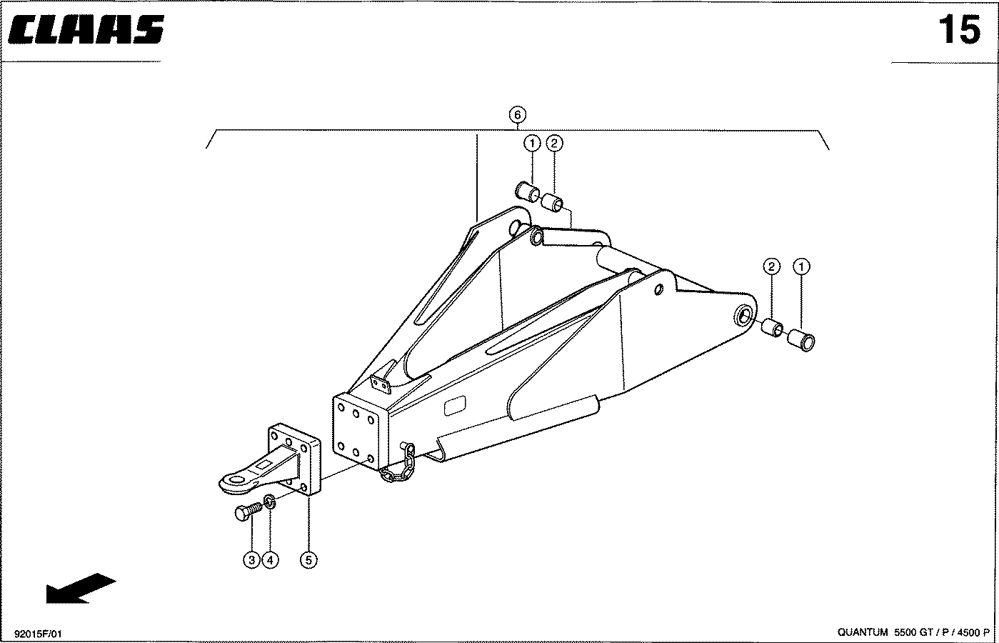 QUANTUM - HYDRAULISCHE KNICKDEICHSEL DRUCKLUFT 11T