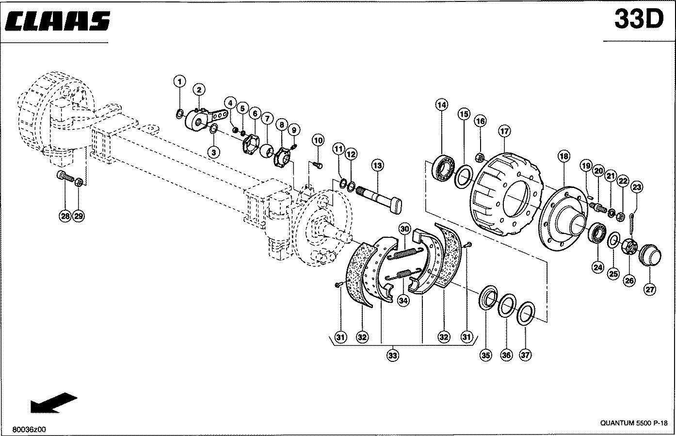 QUANTUM - LENKLAUFACHSE 18T
