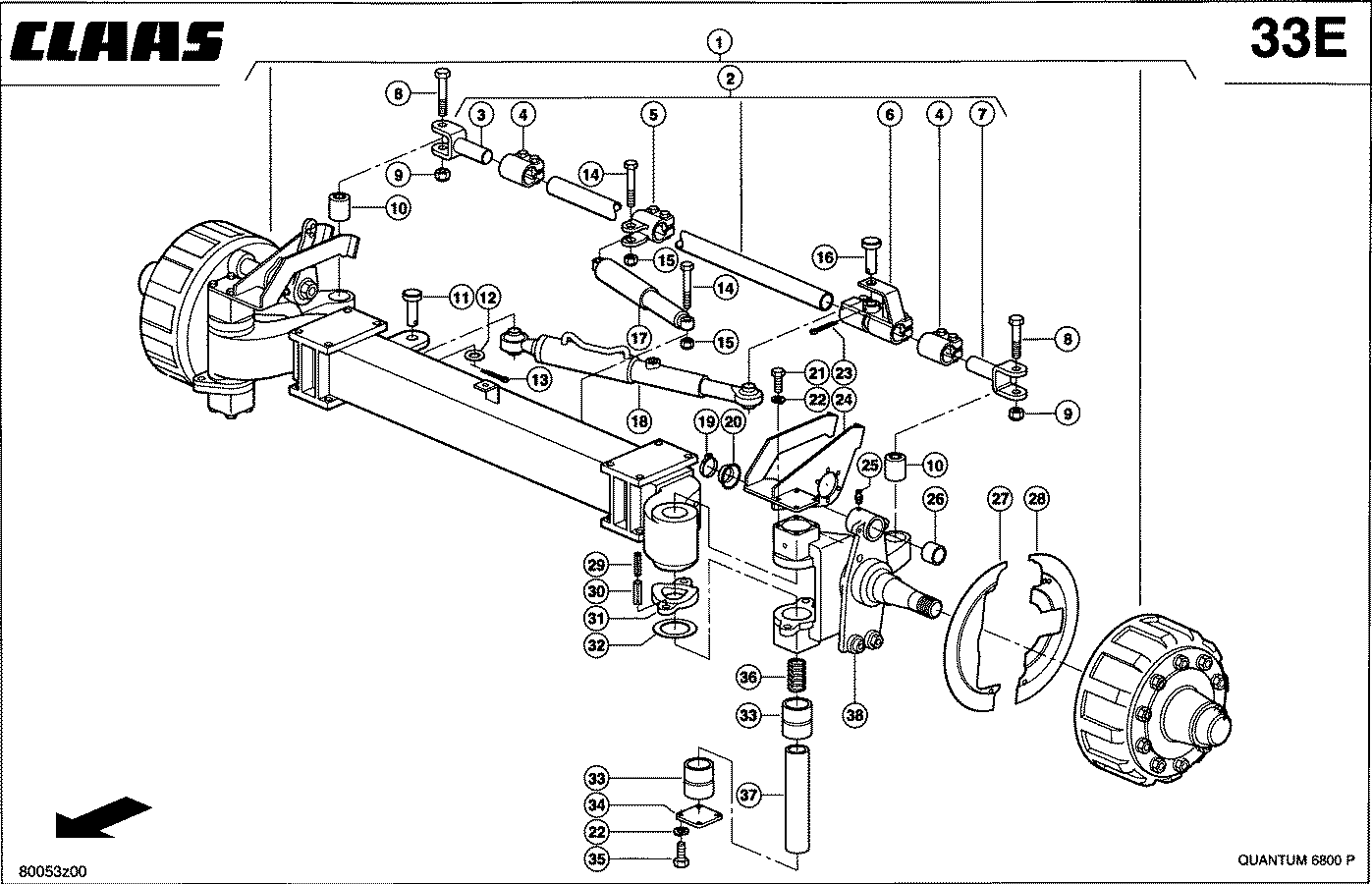 QUANTUM - LENKLAUFACHSE 20T/18T