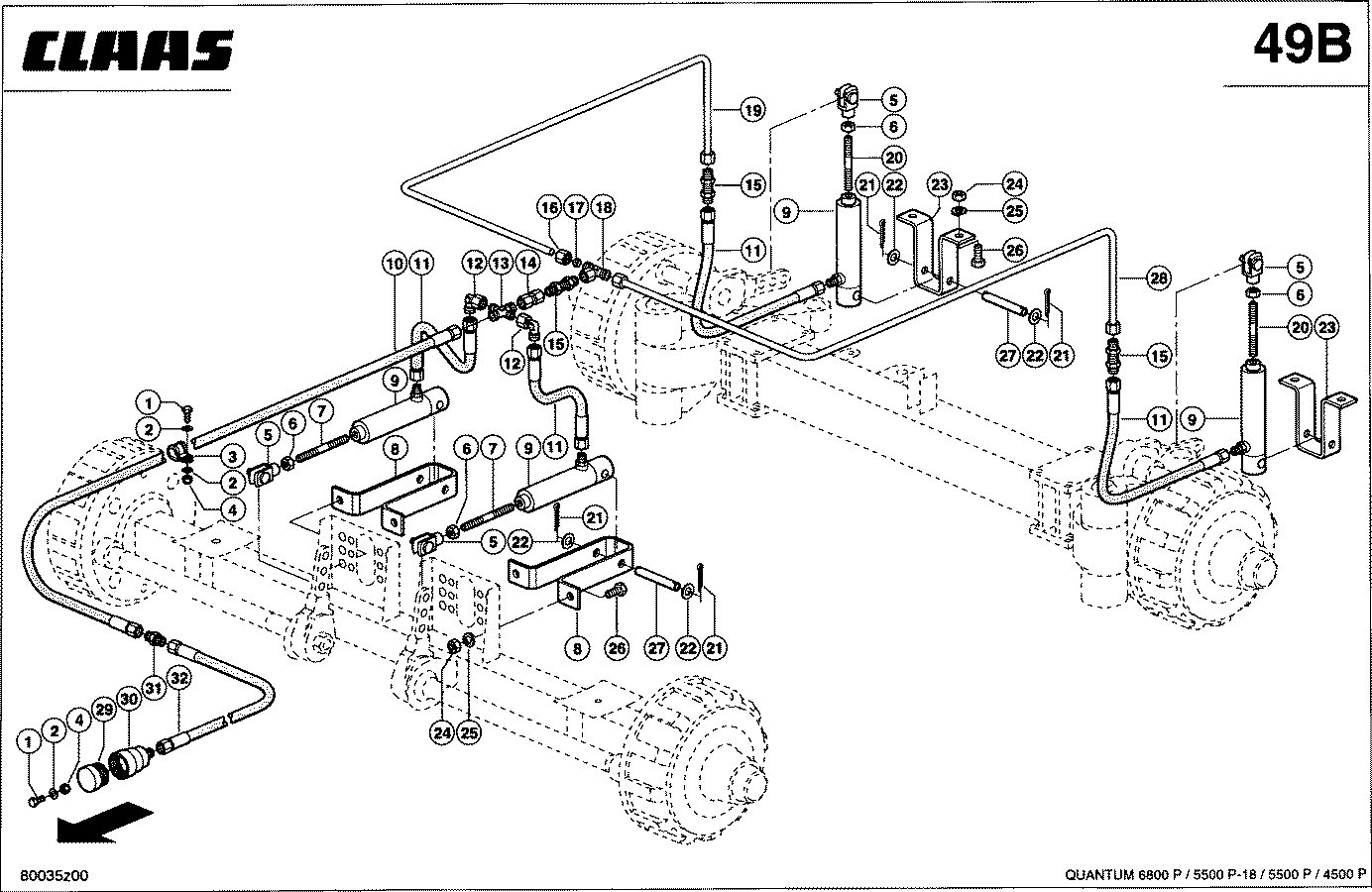 QUANTUM - HYDRAULISCHE BREMSE 2-FACH/LENKACHSE