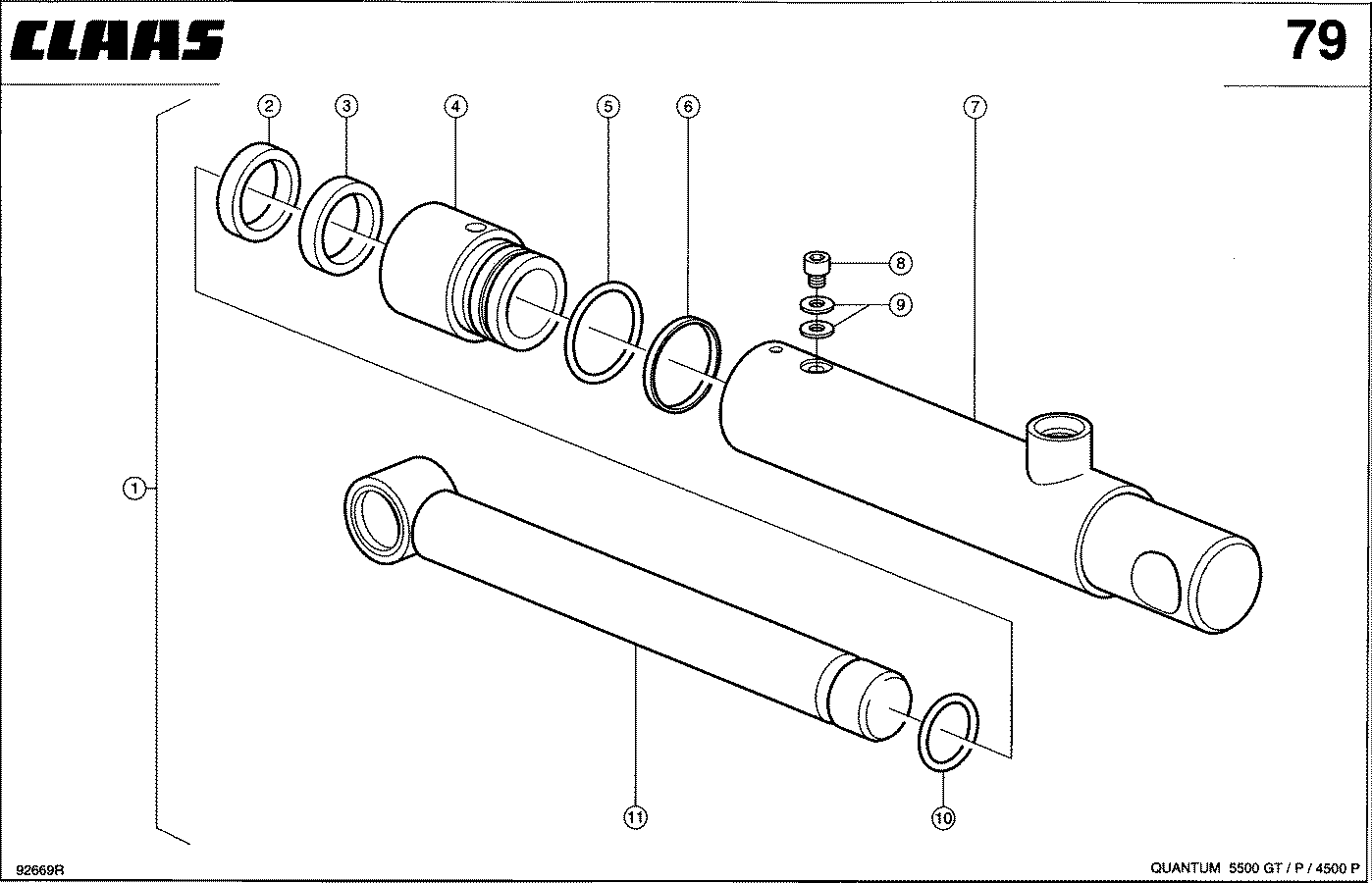 QUANTUM - HYDRAULIKZYL. FUER PICKUP - AUSHEBUNG