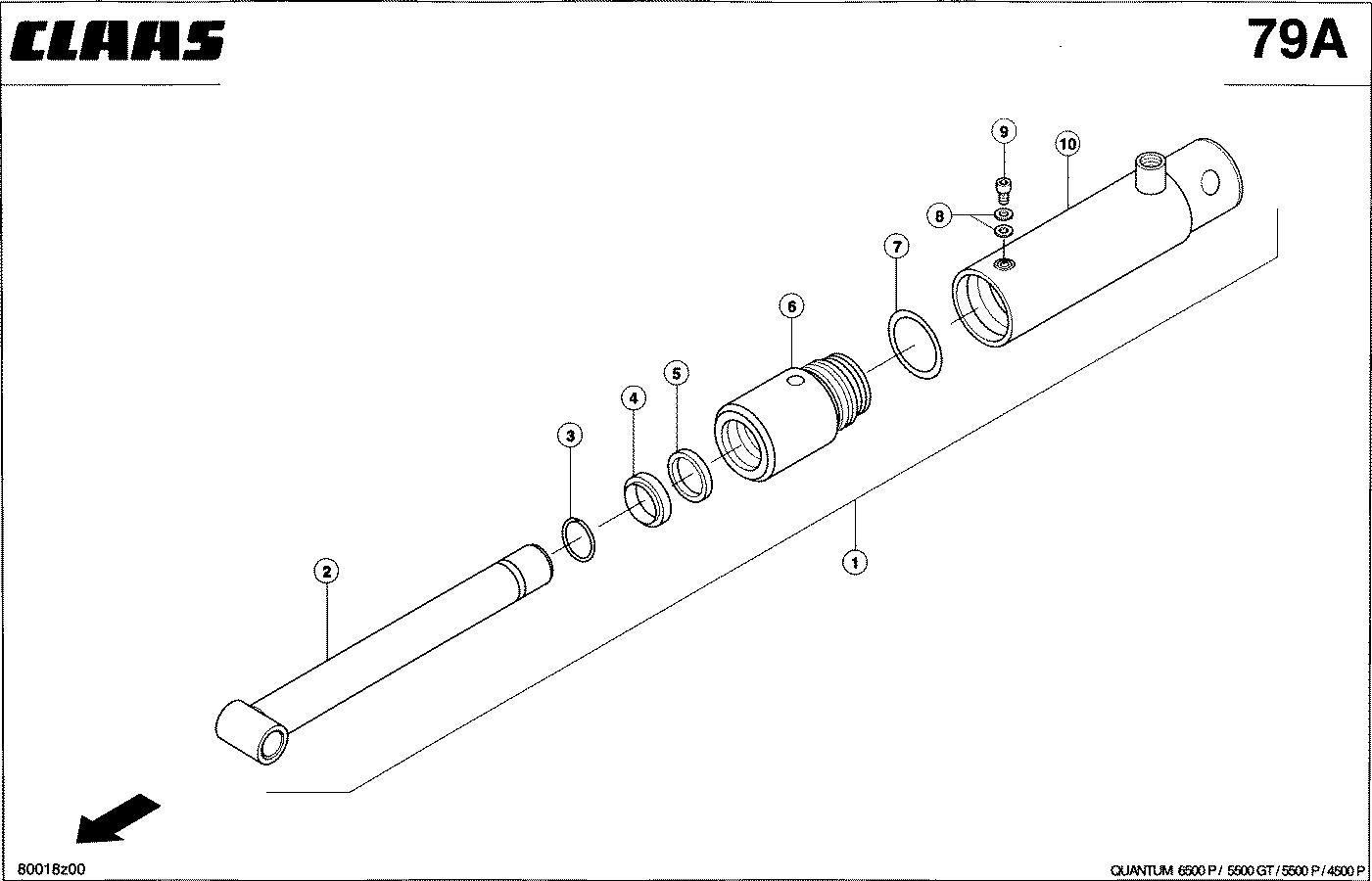 QUANTUM - HYDRAULIKZYL. FUER PICKUP - AUSHEBUNG