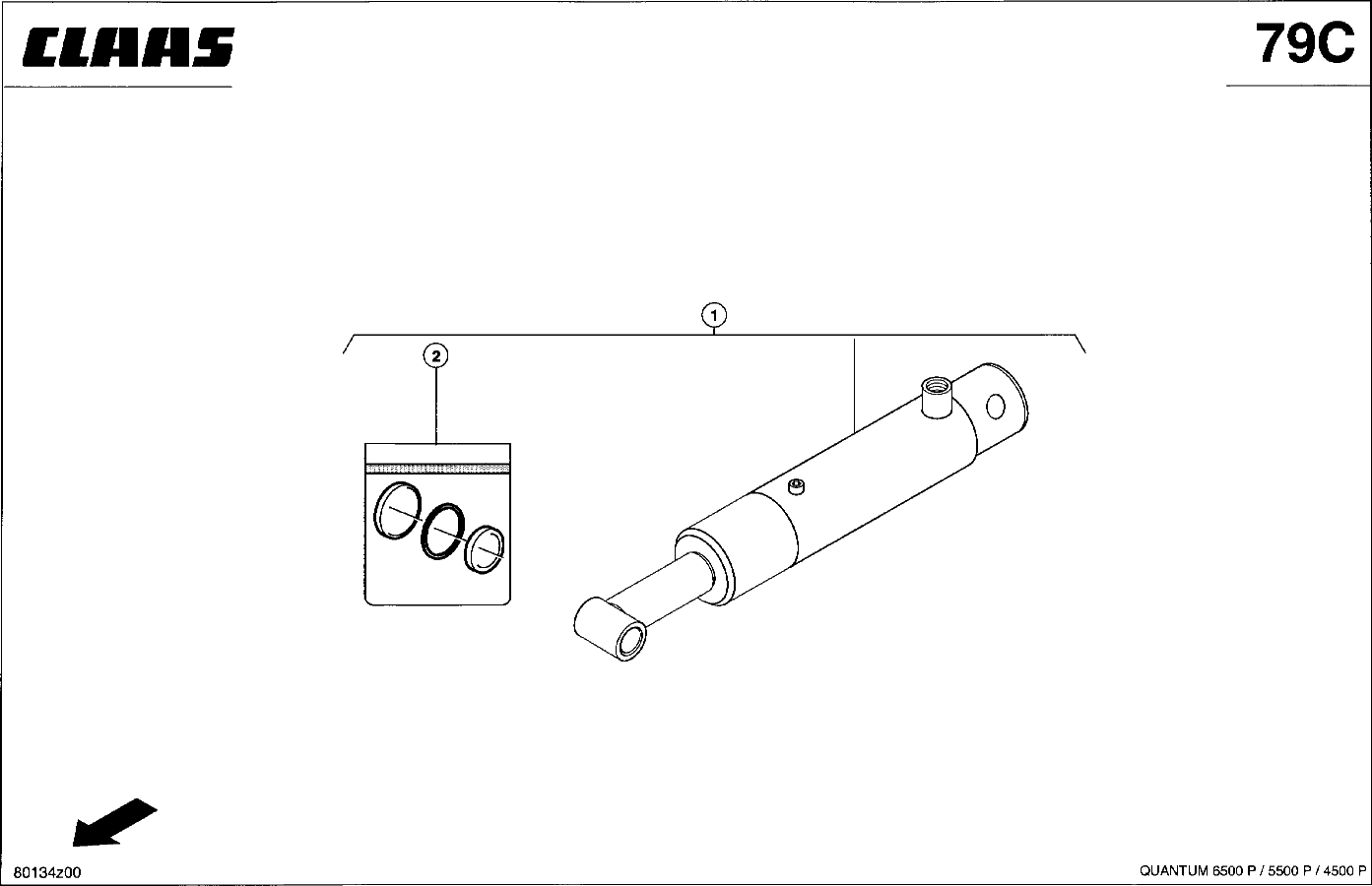 QUANTUM - HYDRAULIKZYL. FUER PICKUP - AUSHEBUNG