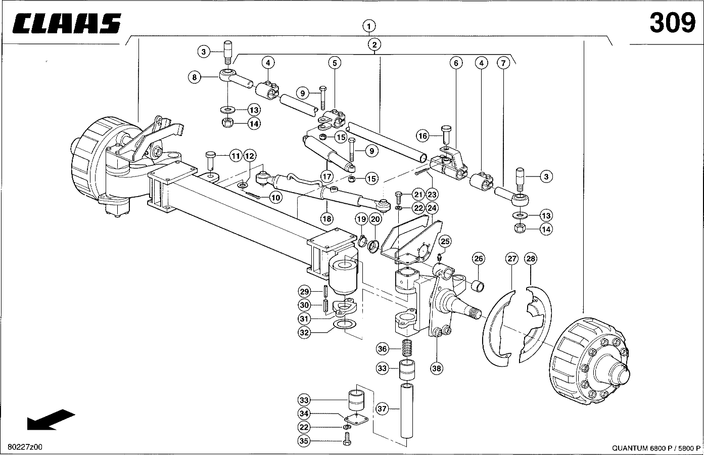 QUANTUM - LENKLAUFACHSE 20T ( BOOGIE) )