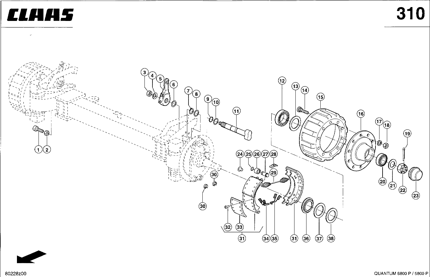 QUANTUM - LENKLAUFACHSE 20T ( BOOGIE) )
