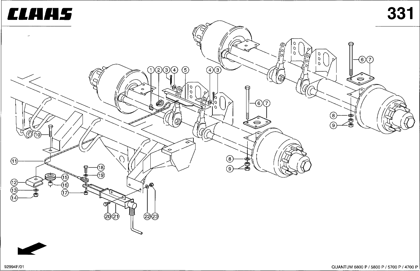QUANTUM - STANDBREMSE - 20T/16T