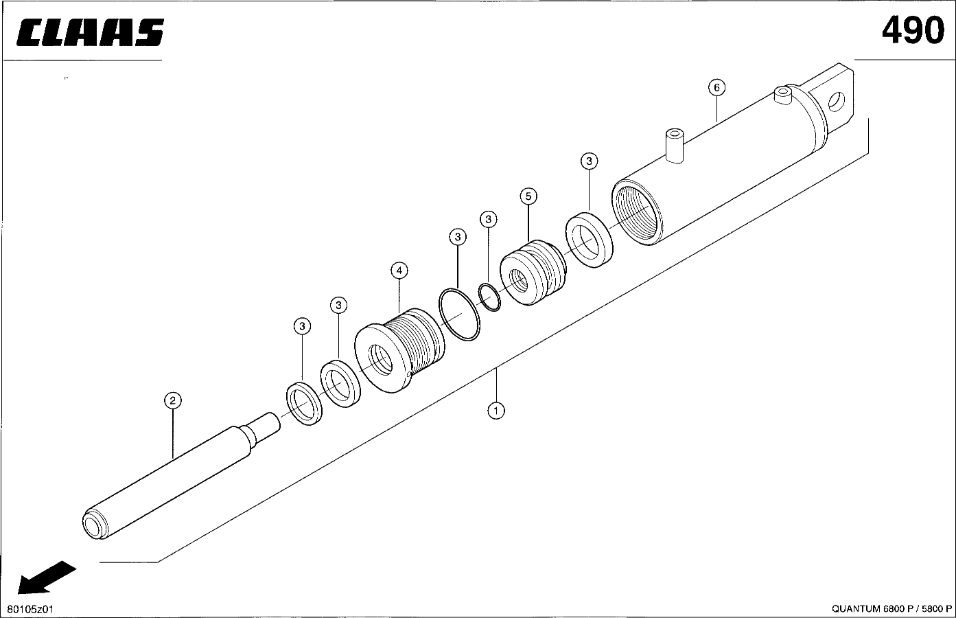 QUANTUM - HYDRAULIKZYLINDER ZUGDEICHSEL