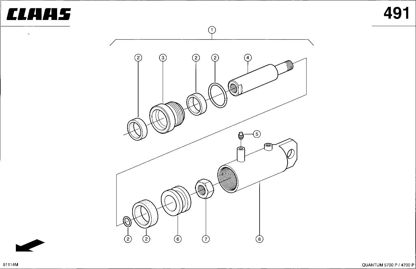 QUANTUM - HYDRAULIKZYLINDER ZUGDEICHSEL