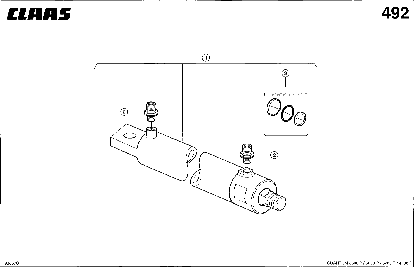QUANTUM - HYDRAULIKZYLINDER SCHNEIDRAHMEN