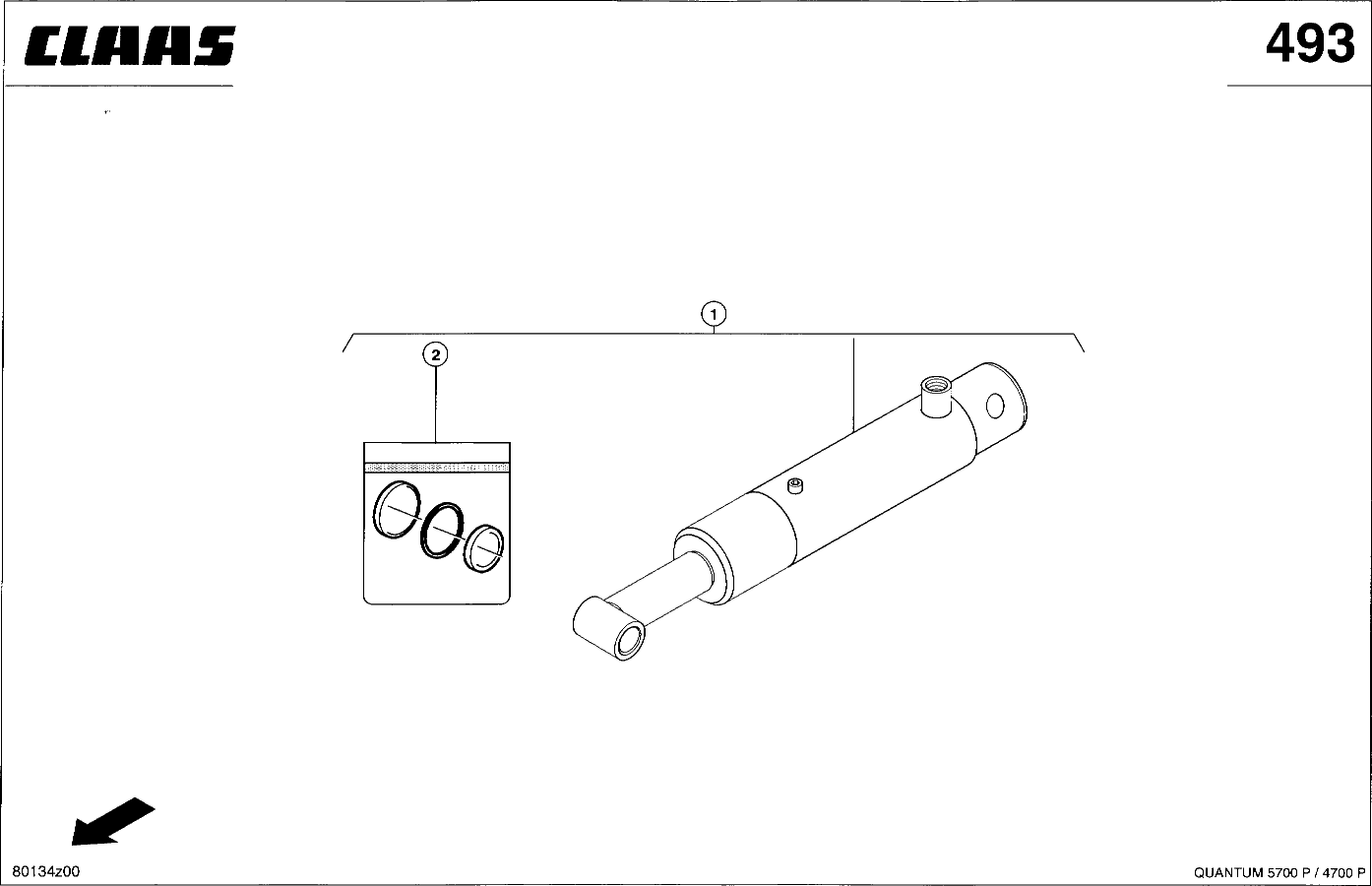 QUANTUM - HYDRAULIKZYL. PICKUP - AUSHEBUNG