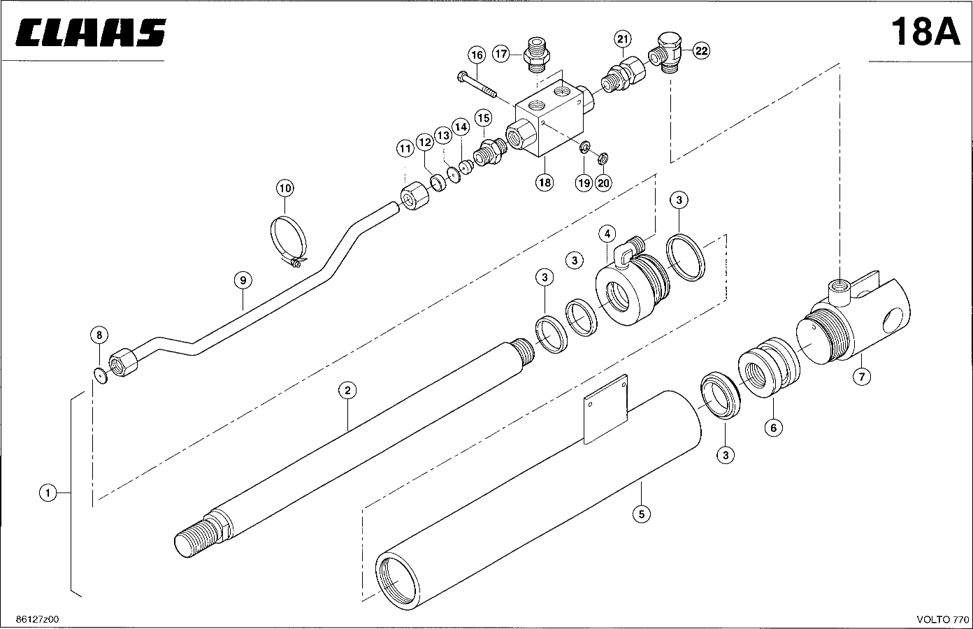VOLTO - HYDRAULIKZYLINDER - KLAPPEN