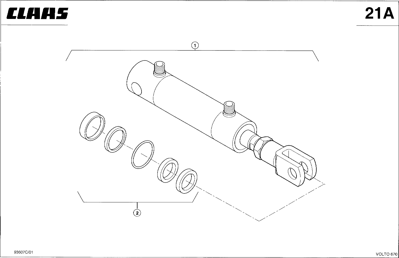 VOLTO - HYDRAULIKZYLINDER - GRENZSTREUTUCH