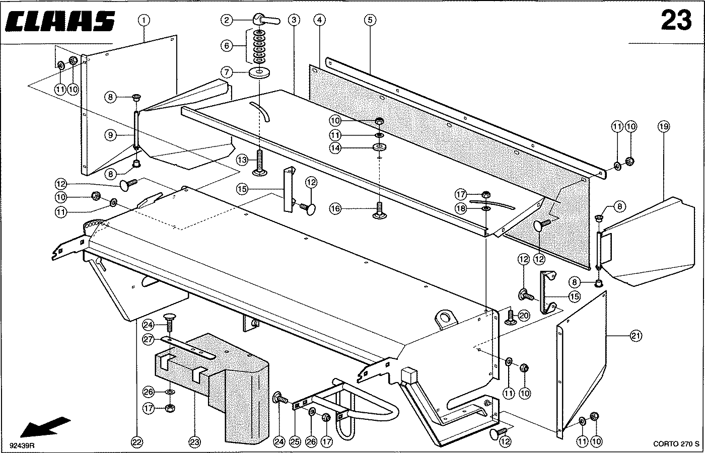 CORTO - TROMMELGEHAEUSE / SCHWADFORMER C270 S
