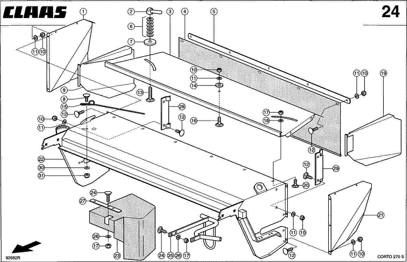 CORTO - TROMMELGEHAEUSE / SCHWADFORMER C270 S