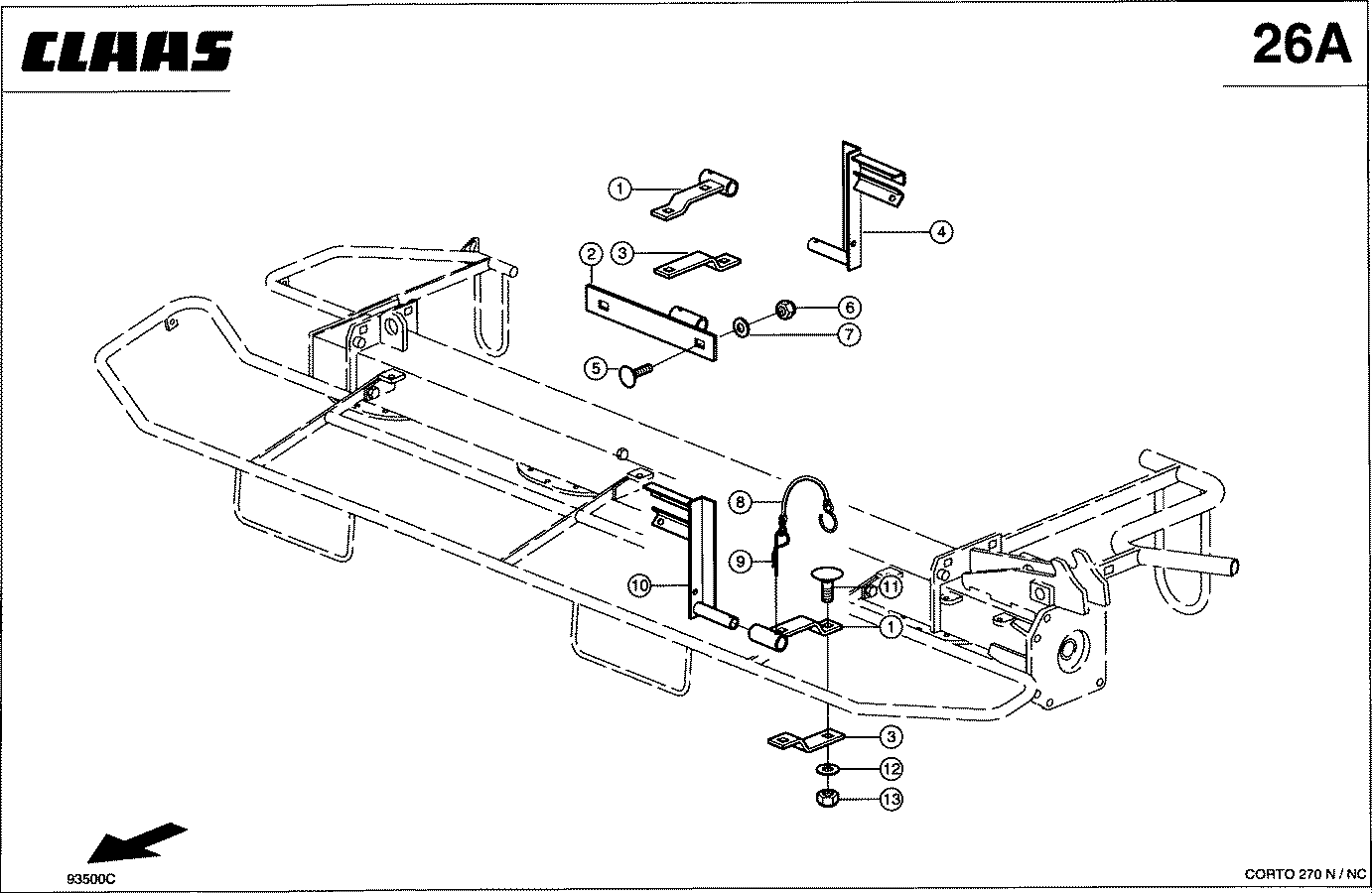 CORTO - BELEUCHTUNGSHALTER CORTO 270 NC / N