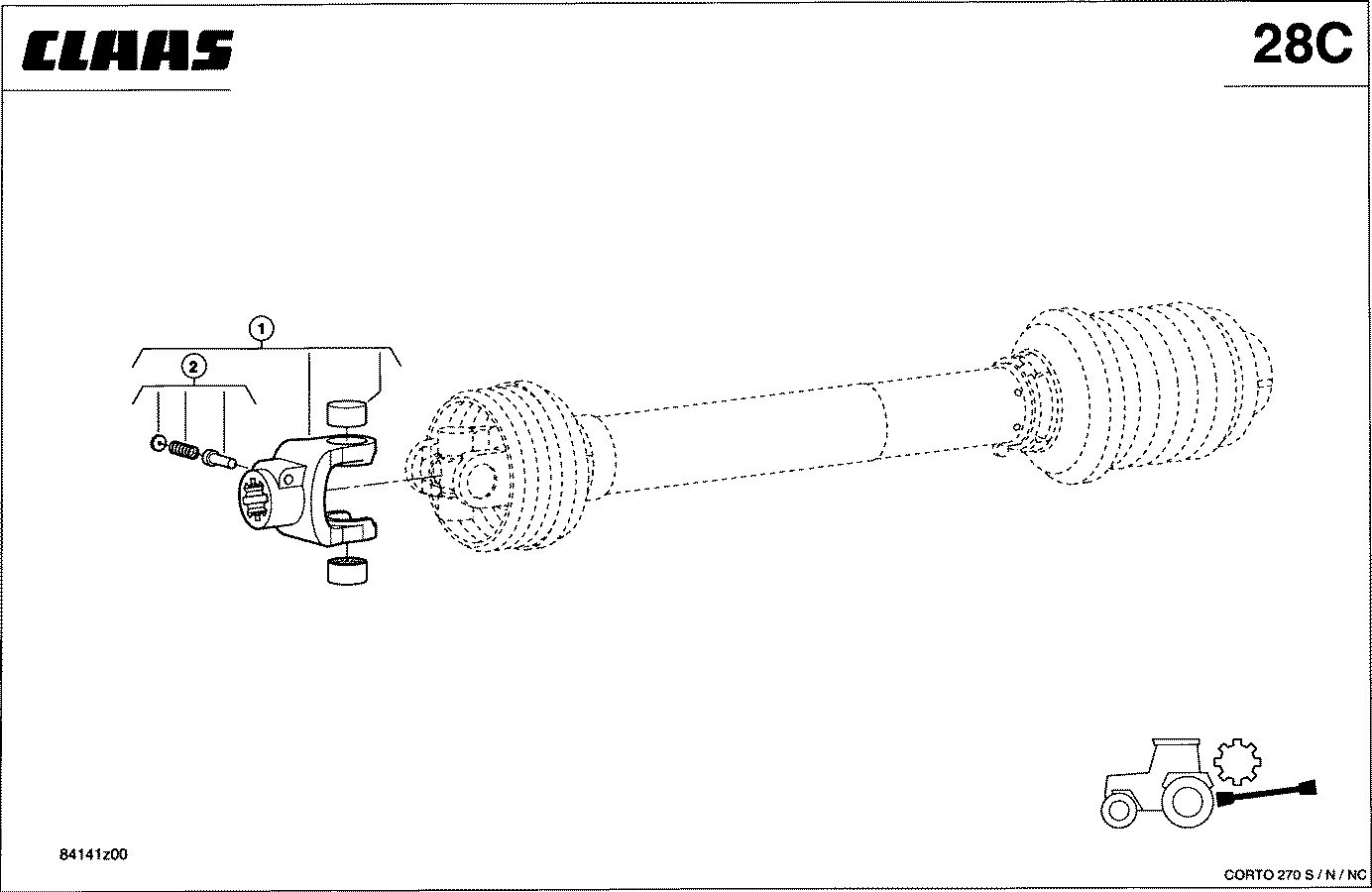 CORTO - GABELSTUECK 1 3/8" (8)