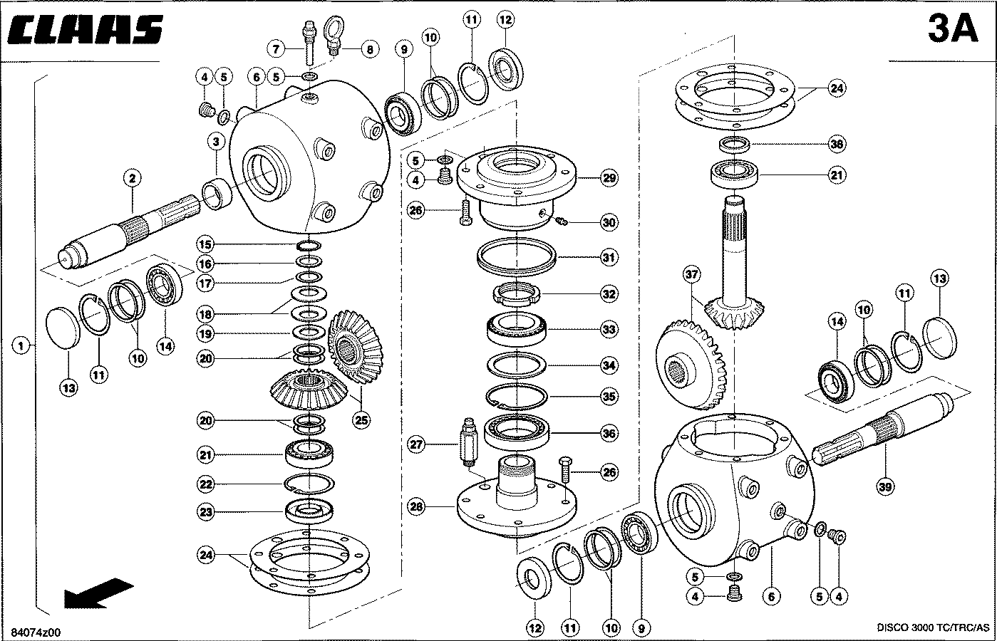 DISCO - DOPPELGETRIEBE 540 U/MIN