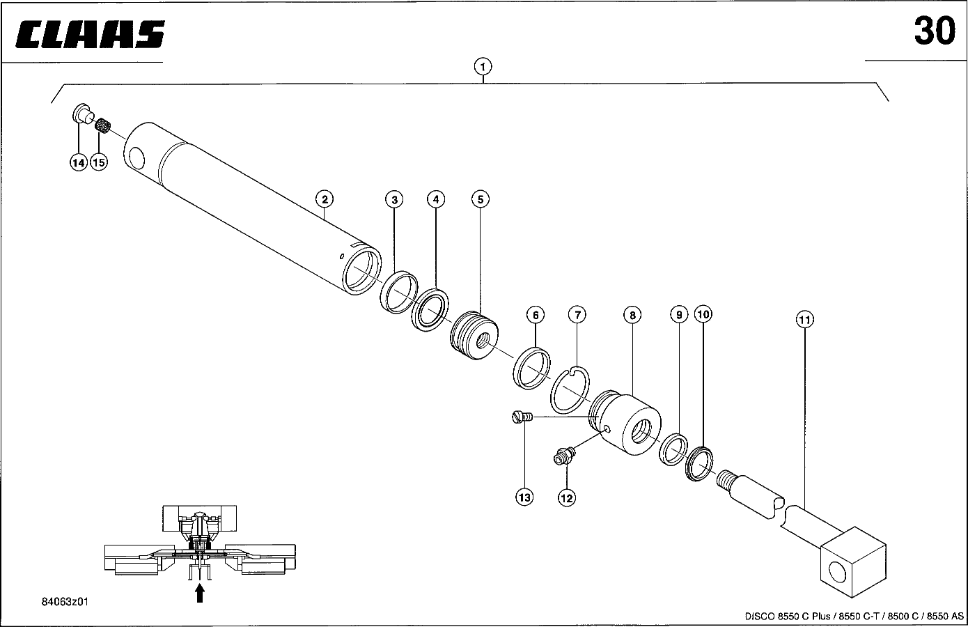 DISCO - HYDRAULIKZYLINDER ADAPTER