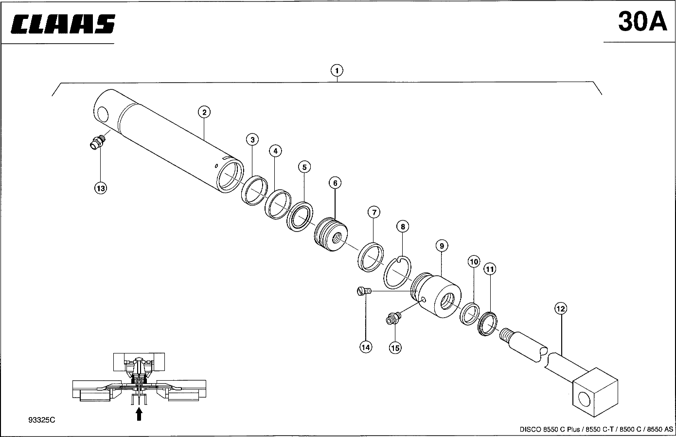 DISCO - HYDRAULIKZYLINDER ADAPTER