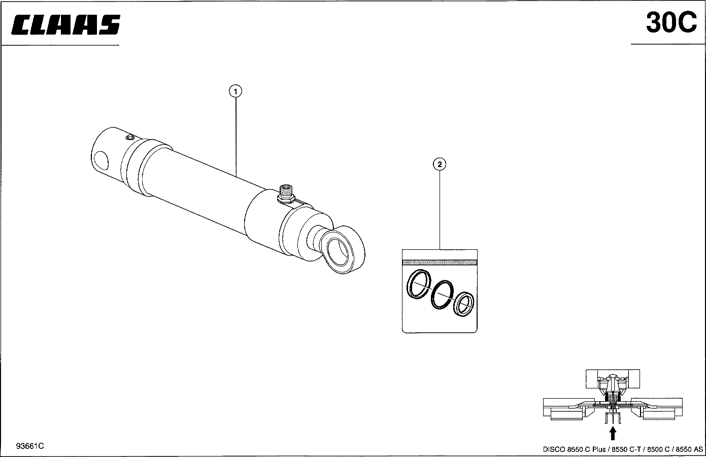 DISCO - HYDRAULIKZYLINDER ADAPTER