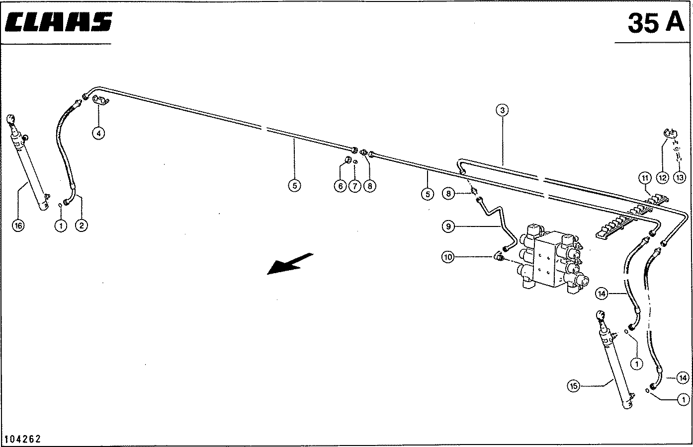 ЖАТКИ VARIO; - HYDRAULIKLEIT. - VERTIKAL - VERSTELLUNG
