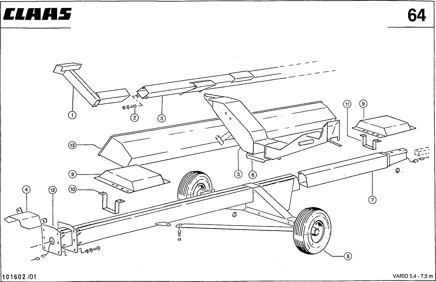 ЖАТКИ VARIO; - TRANSPORTWAGEN,VAR.8670+VAR.8672,TYP719