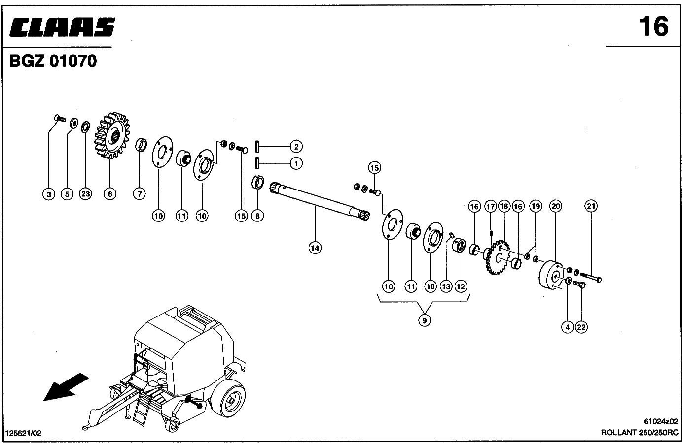ROLLANT - VORGELEGE F. PU-ANTRIEB BEI ROTOR