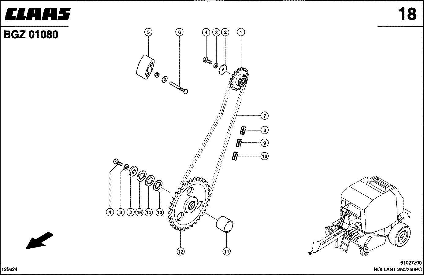 ROLLANT - ANTRIEB FUER AUFSAMMLER, RECHTS